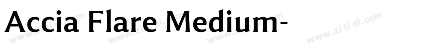 Accia Flare Medium字体转换